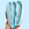 9Pcs/Set Baby Feeding Silicone Squirrel Baby Food Supplement Bowl Baby Fork Spoon Dinner Plate Children's Toys