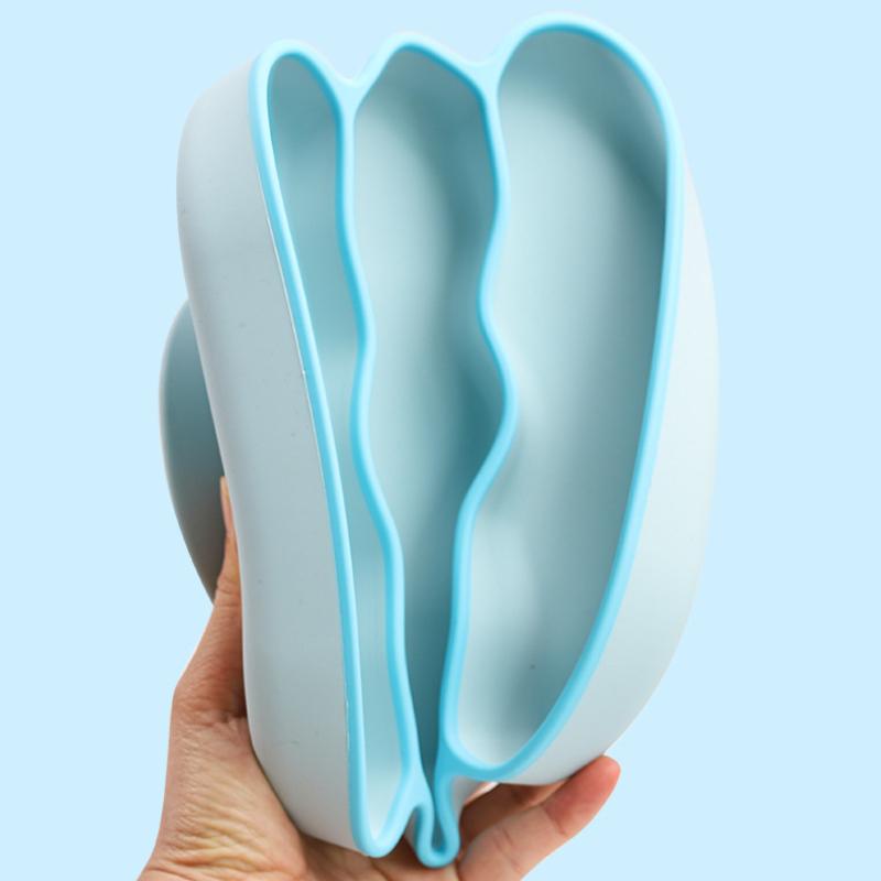 9Pcs/Set Baby Feeding Silicone Squirrel Baby Food Supplement Bowl Baby Fork Spoon Dinner Plate Children's Toys