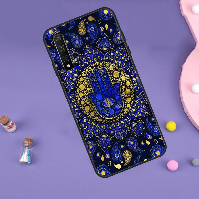 Hamsa Hand of Fatima Case For Huawei Nova 10 9 SE 11 Pro 11i 8i 7i 3i Y60 Y61 Y70 Y90 Y91 P20 P40 P30 Lite Cover