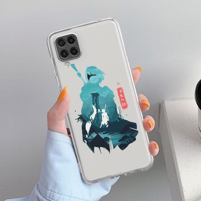 Прозрачный чехол для Samsung Galaxy A52 A12 A51 A32 A21s A71 A32 A22 50 A70 A31 A72 5G чехол для телефона аниме Genshin Impact Coque Capa