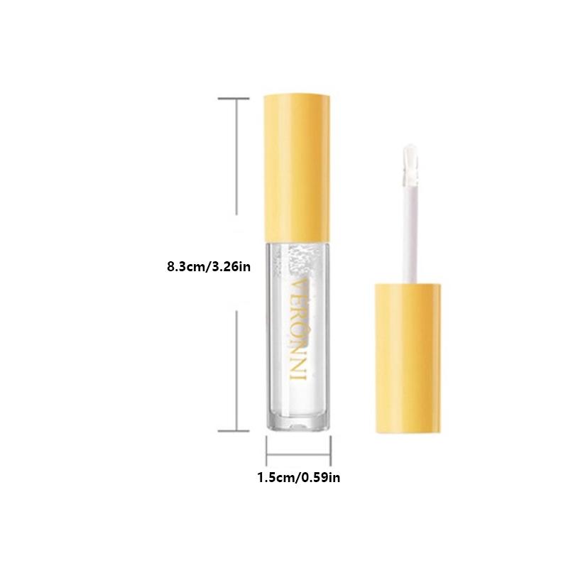 Beauty Natural and Long-lasting Moisturizing Mirror Lip Oil Fruit Flavored Plump Lips Moisturizing and Glossy Lip Balm