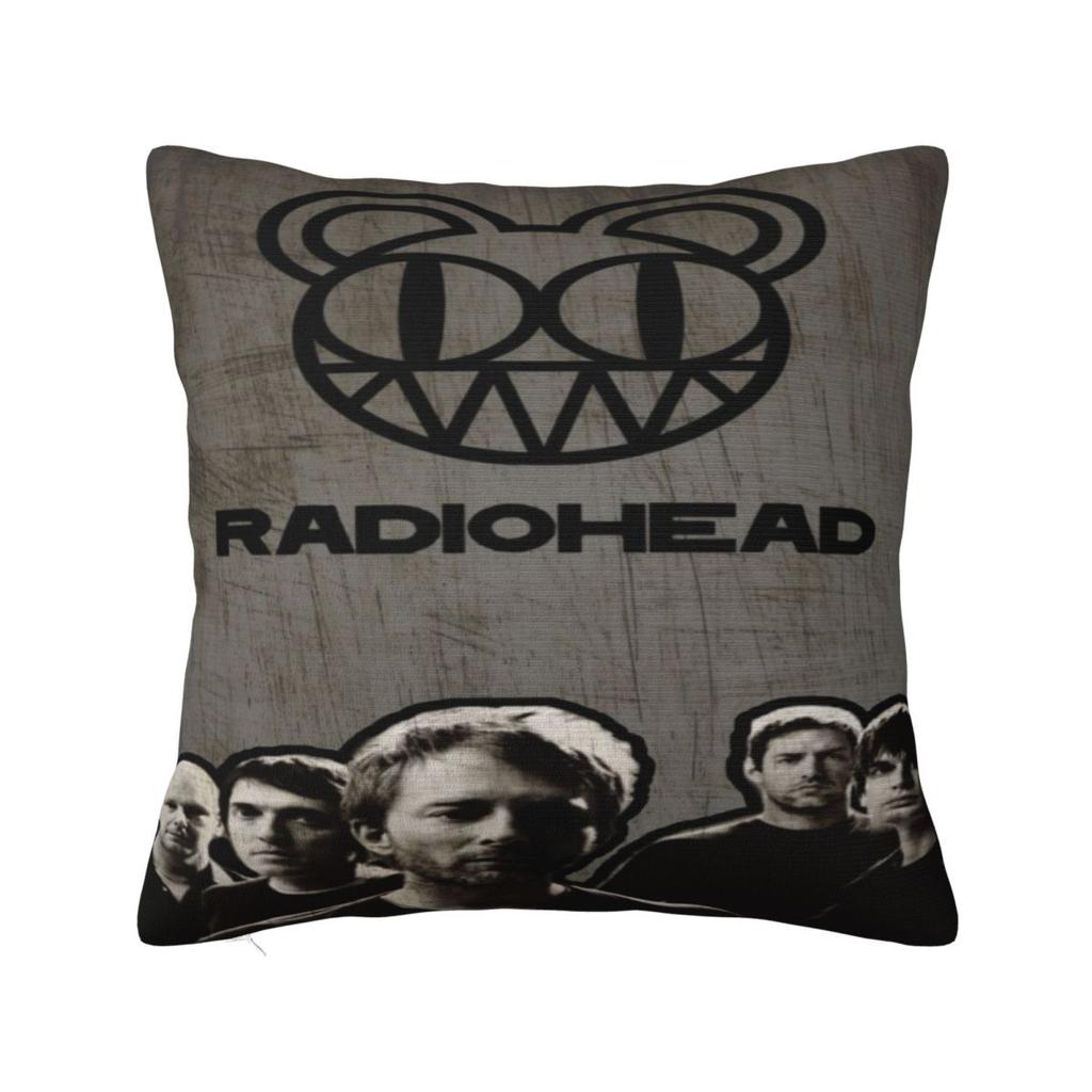Radiohead Rock Metal Band Pillowcase Cushion Cover Throw Pillow Cover Soft And Sweet Chair Decoration Zippered Multi Size