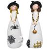 Witch Figurines Cartoon Witchcraft Girl Figure Model Collectible Crafts Decoration 3 Styles Doll Model Resin Ornament Halloween