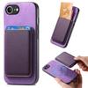 For iPhone 16e Case Detachable Magnetic Card Bag Leather Phone Back Cover