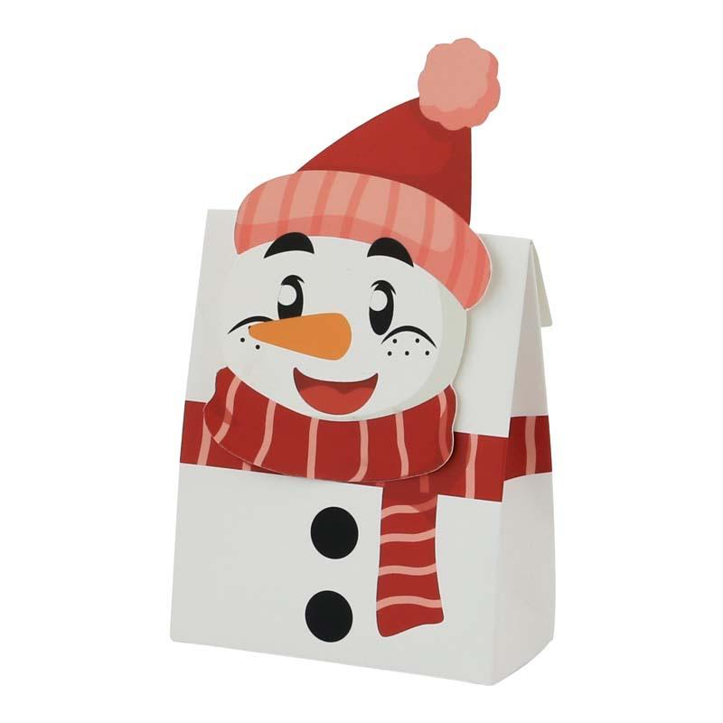 8 шт. мультяшные мини рождественские подарочные коробки складные рождественские конфеты печенье угощения коробка праздничные сувениры