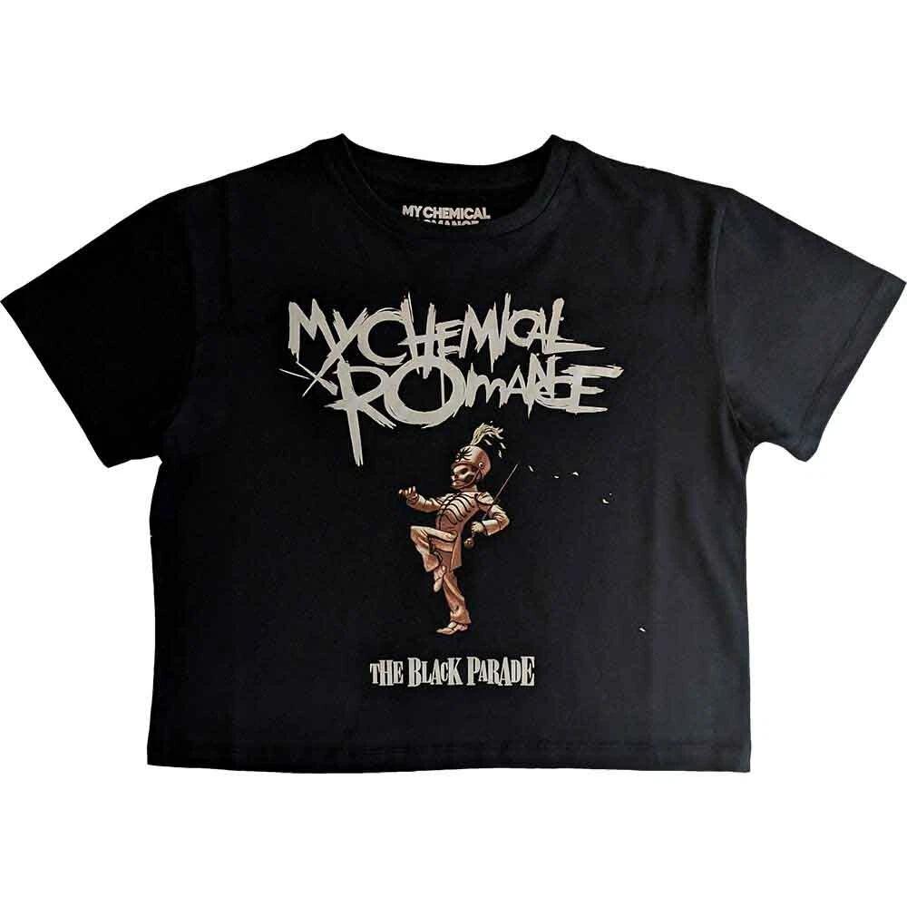 Женский укороченный топ My Chemical Romance: Черный парад (XX-Large)