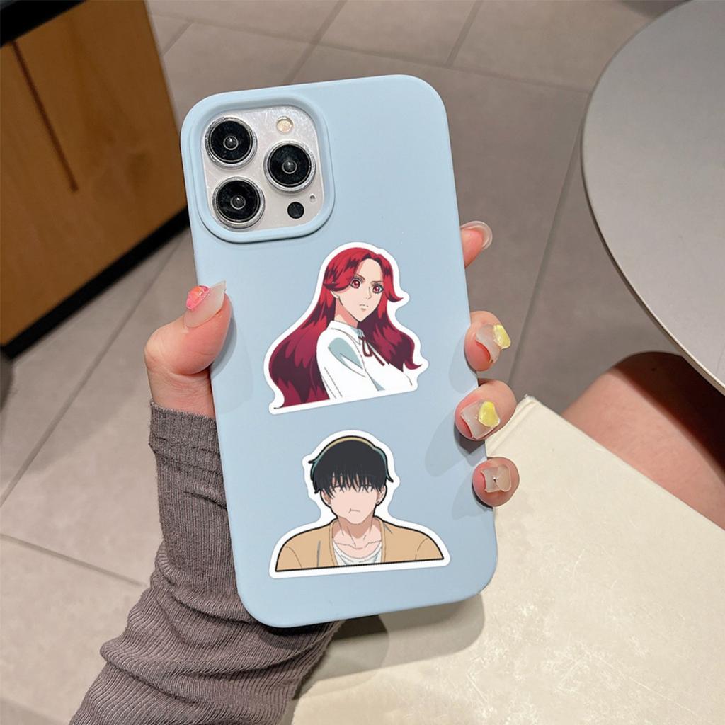 54pcs Suitcase Stickers Waterproof Stickers Scooter Computer Tablet Cartoon Decoration