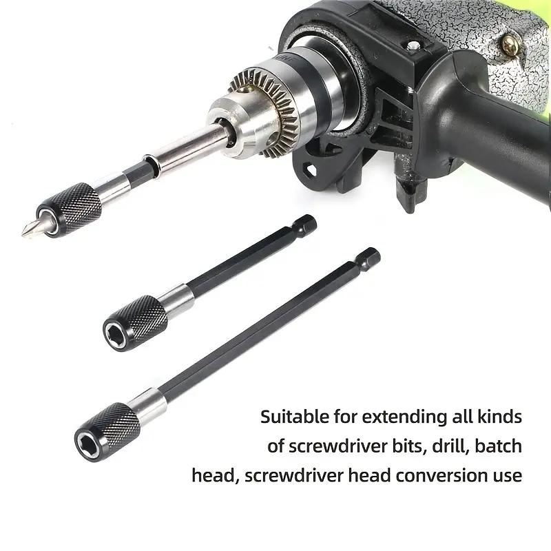 Шестигранный держатель бит Магнитный адаптер для быстрой смены и освобождения Рычаг переключения Патрон для отвертки Универсальный инструмент Удлинитель 1/4