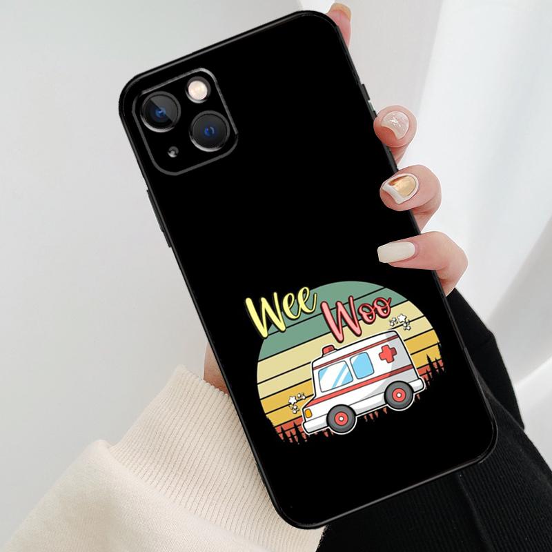 Чехол Wee Woo Ambulance для iPhone 17 Pro Max 14 13 12 11 15 16 Pro Max mini 16 15 Plus 16e 17 Air