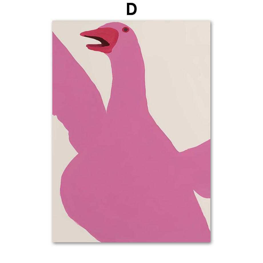 Дэвид Шригли Винный поезд кролик забавные настенные художественные принты холст живопись абстрактный плакат на скандинавскую тему настенные панно Декор в гостиную