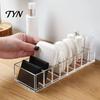 Clear Cosmetic Storage Box Acrylic Makeup Organizer, 8 Grids Cosmetics Eyebrow Pencil Organizer Case ,Transparent Container for Lipstick And Eyeshadow
