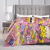 Rugrats Angelica Pickles Pattern Blanket  Soft Fluffy Plush Throw Blanket For Living Room Camping Flannel Bedspread Bed Cover
