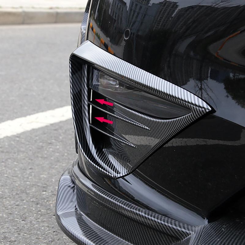 Для Tesla Model Y противотуманная фара, спойлер, накладка, защитная крышка, гав, зуб, ветер, нож, АБС-пластик, декоративная наклейка, автомобильные аксессуары