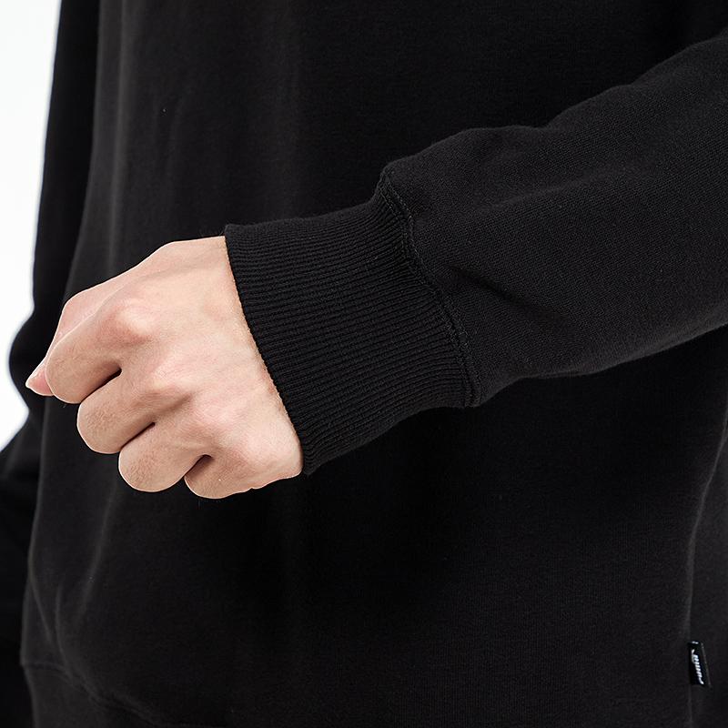 Puma Solid Color Logo Sport Crew Neck Sweatshirt Men Tops Black 846409-01