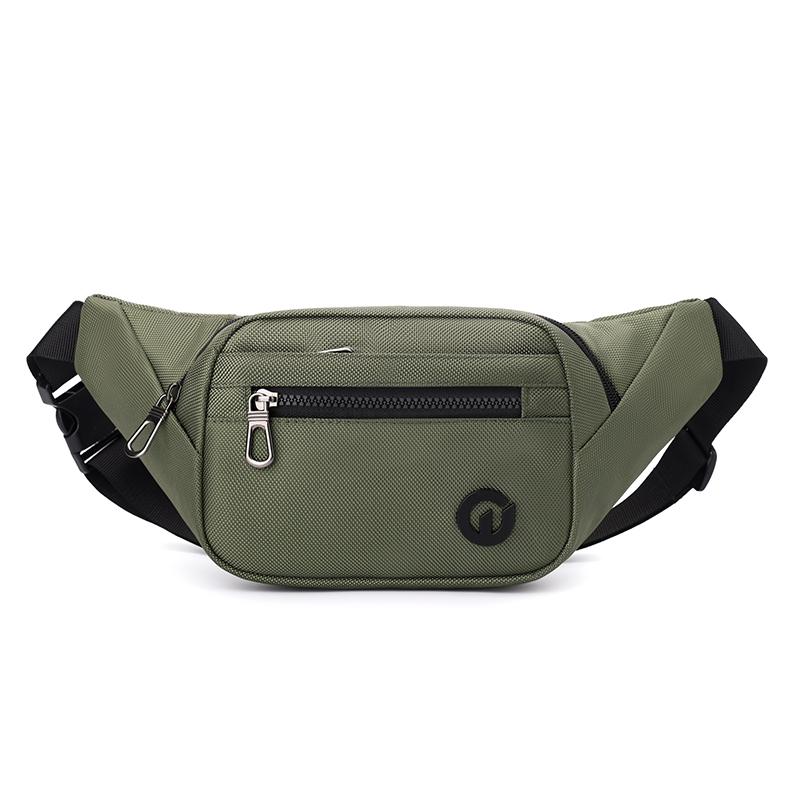 Water-repellent Men's Waist Bag Outdoor Sports Shoulder Crossbody Bag Chest Bag