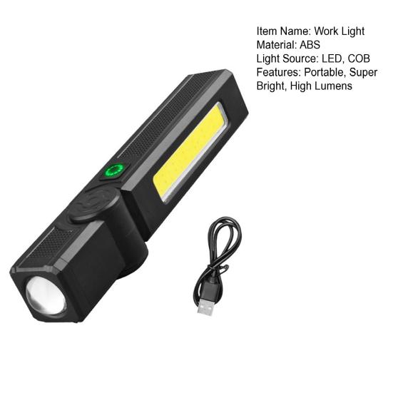 LED Work Light Super Bright High Lumens Compact Portable Rechargeable