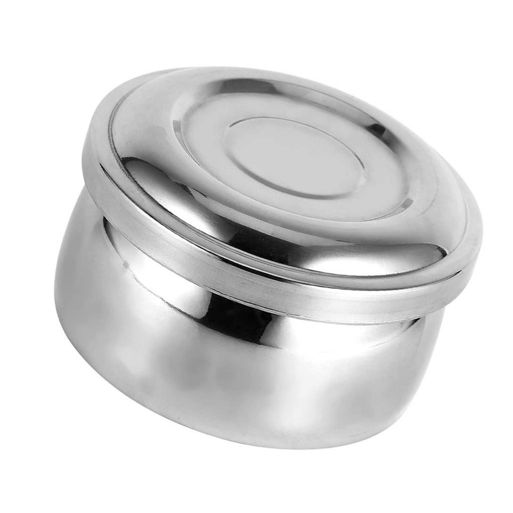 Мужская кружка с мылом для влажного бритья, серебряная металлическая чаша для чистки лица, здравоохранение, инструмент для бритья с крышкой