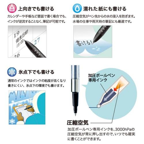 Стержень для шариковой ручки Mitsubishi Pencil Power Tank 1.0 черный 10 штук SNP10.24