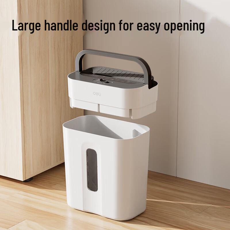 Deli Small Commercial Quiet Cross-Cut Paper Shredder CN plug (adapter included)