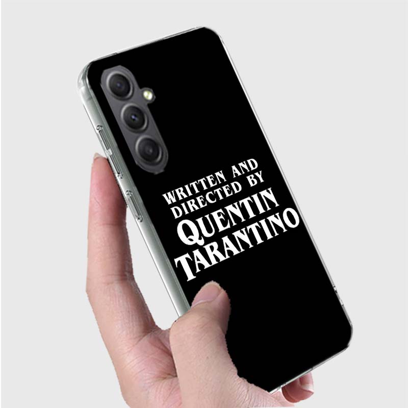 Чехол для телефона "Написано и снято Квентином Тарантино" для Samsung A16 A26 A36 A56 A17 A37 A57 A07 A06 A02S A03 A04S A05S Galaxy N
