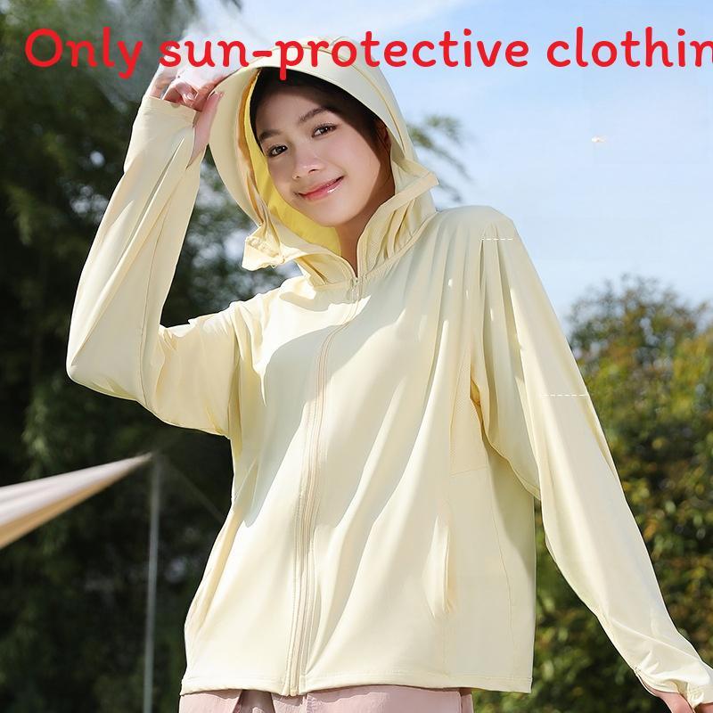 Summer Ultralight Sun Protection Hoodie With Detachable Brim For Women Outdoor Activities