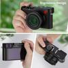 Haoge Metal Thumb Up Grip for Leica D-LUX 8 Camera Digital Accessory THB-D8B Hot Shoe Thumb Up Rest Support Hand Grip