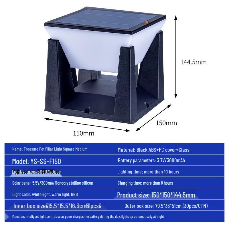 Солнечный уличный светильник для сада и двора: Фара, Настенный светильник, Настольная лампа