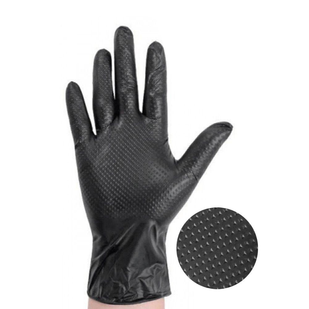 20PCS Diamond Pattern Work Gloves Orange Black Household Gloves Tool Auto Repair Gloves Unisex