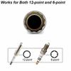Spark Plug Socket Wrench Adapter 14mm16mm Install Replace Kit Universal Joint W/ Magnetic Flexible Socket 3/8" Drive Repair Tool
