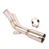 Slip On For Yamaha YZF R1 2004-2006 Motorcycle Exhaust Mid Connect Tube Middle Link Pipe Stainless Steel