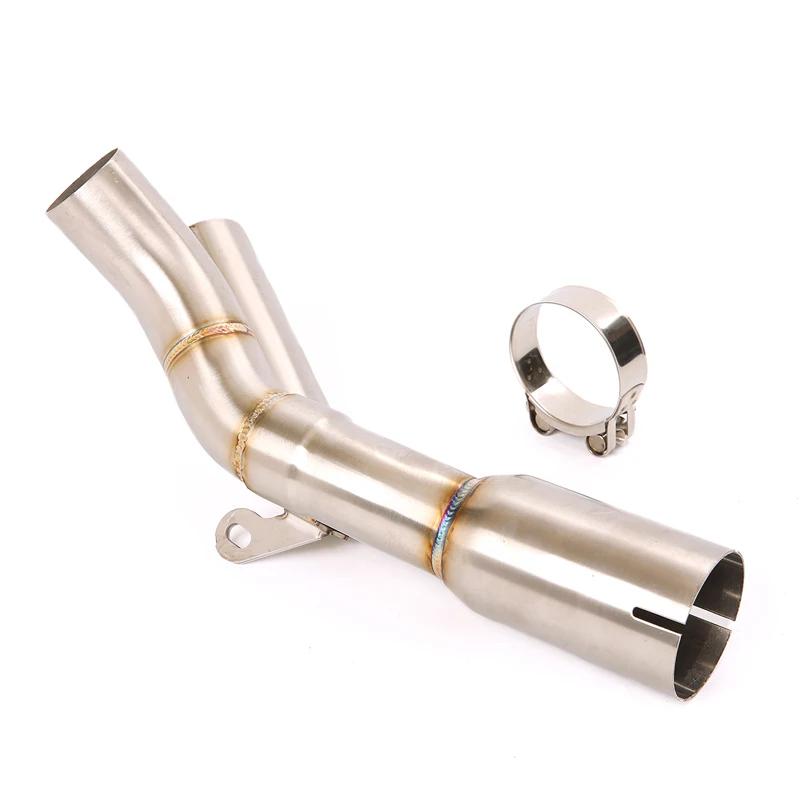 Slip On For Yamaha YZF R1 2004-2006 Motorcycle Exhaust Mid Connect Tube Middle Link Pipe Stainless Steel