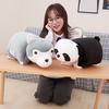 45 см мягкая милая собака хаски и панда плюшевая подушка и одеяло мягкая кавайная плюшевая игрушка животное креативная