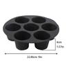 1шт силиконовая форма для торта 7-отверстий фритюрница аксессуары форма для выпечки в микроволновой печи пищевая силиконовая форма для выпечки торта инструменты для противня