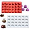 24 Hole Round Shape Cake Silicone Mold DIY Bread Chocolate Dessert Brownies Baking Mould for Jelly Soap Making Tools