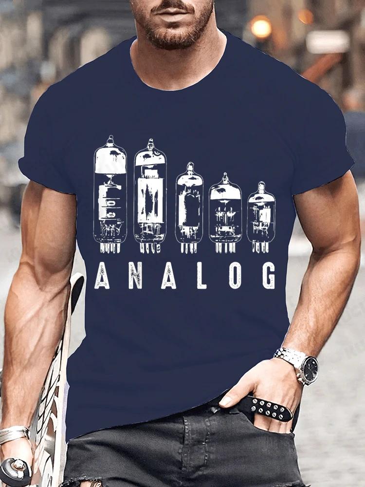Novelty Analog Vacuum Tubes Funny Electron Valve Lover T Shirts Fashion Streetwear Short Sleeve Birthday Gifts Summer Tshirt