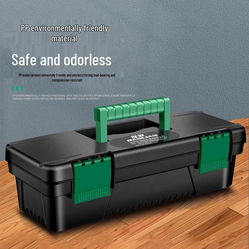 Baolian Portable Multi-Functional Tool Box - Professional-Grade, Small Storage for Household, Car Maintenance, and Electrician Use.