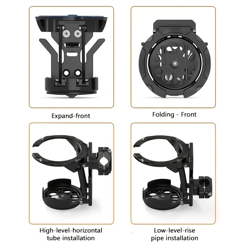 1pc Bicycle Cup Holder - Foldable Bicycle Handlebar Cup Bracket - Water Cup Holder - Beverage Rack - Cycling Accessories 6