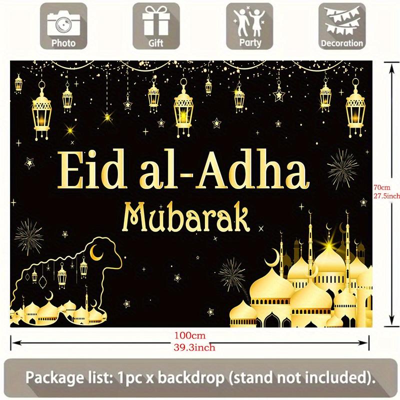 [Party banner] 1 piece Eid al-Adha background cloth Mubarak party Muslim community celebration background