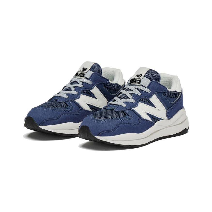 New Balance Износостойкие низкие кроссовки для бега Сине-белые Детские от 3 до 7 лет PV5740VA