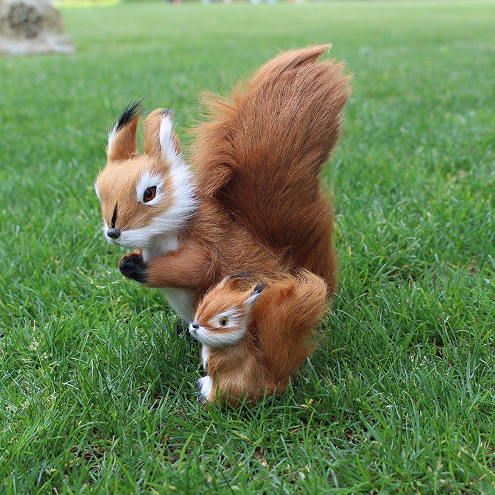 Model Toys Dolls Squirrel Plush Doll Animal Plush Toys Squirrel Stuffed Toys Simulation Squirrel