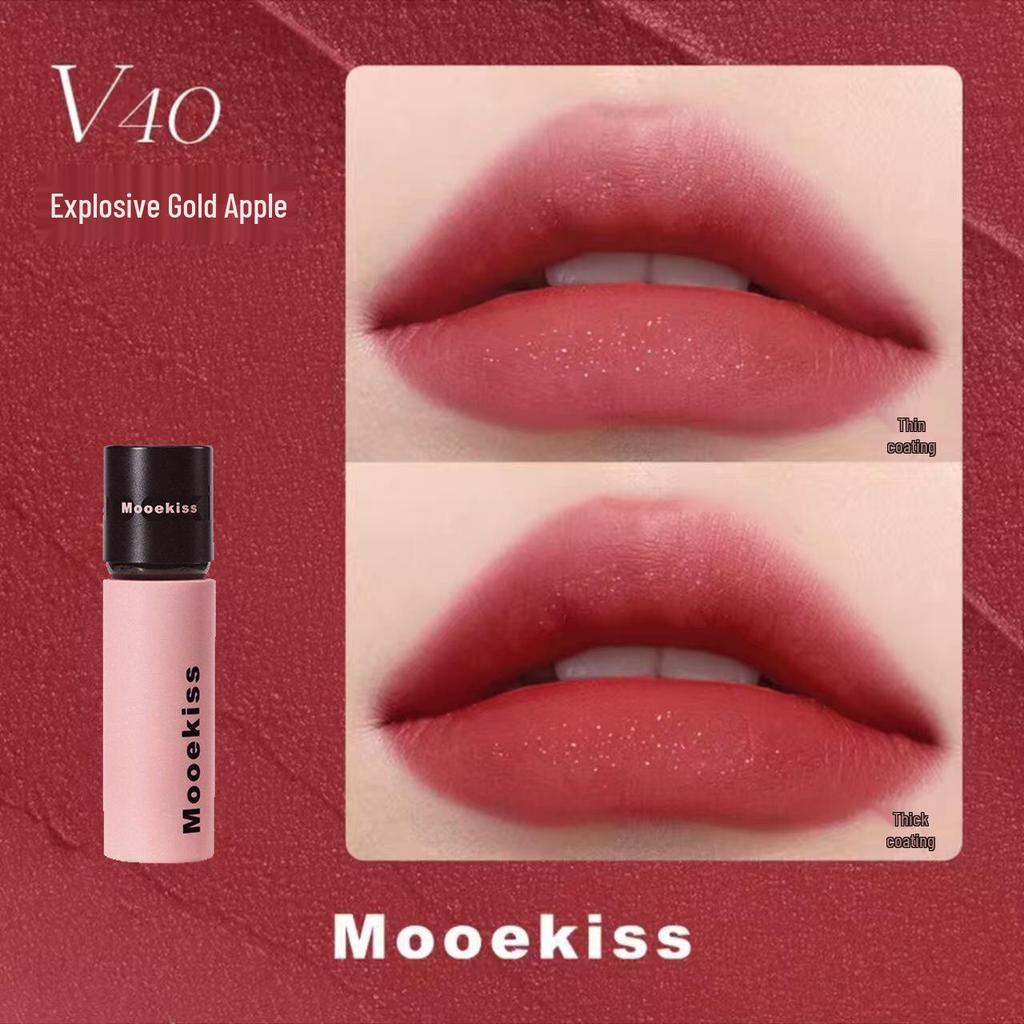 Mooekiss Матовая кремовая помада для губ V07/V12/V04 - Нелипкий бархатный блеск для губ