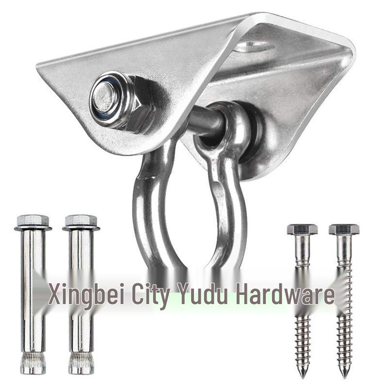 304 Stainless Steel Hammock Hook & Yoga Chair Swivel Plate - Outdoor Swing Accessory