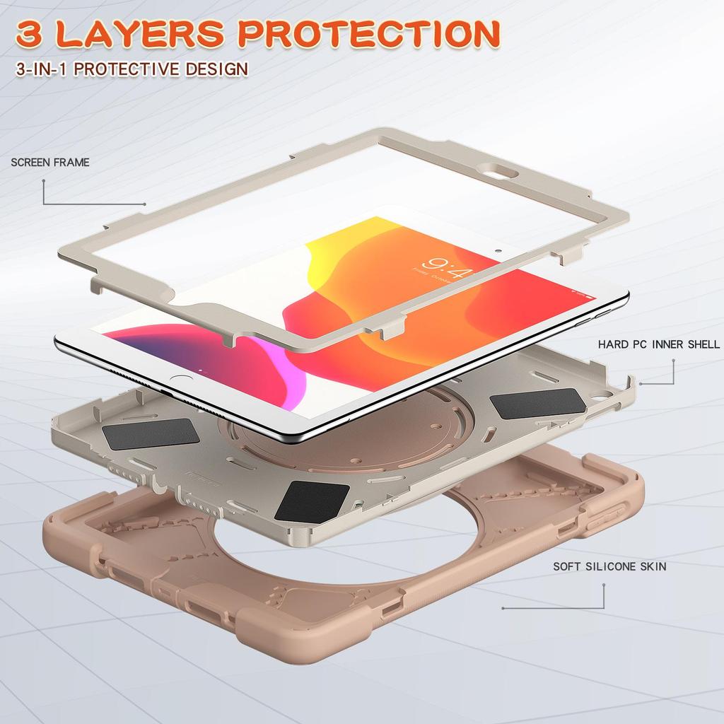 Чехол с полной защитой от падений для планшета iPad 10.2 (2019/2020/2021)