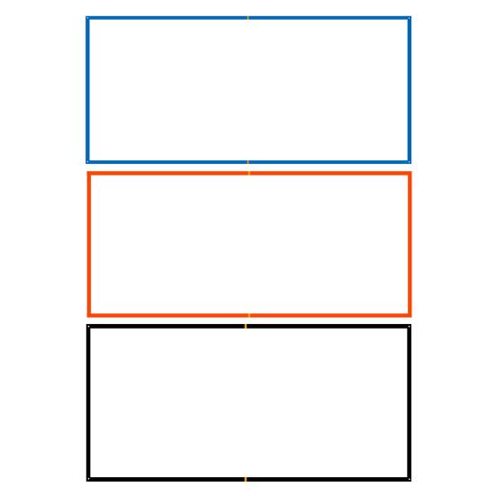Линии для пляжного волейбола 26,3' x 52,6' для песка, ограничительные линии шириной 2,5 дюйма