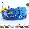 Girls Hollow Butterfly Flowers Kids PU Leather Waist Belt Waistband Children Belt Adjustable Belts