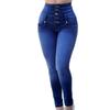 New Women Fashion Sexy Ripped High Waisted Jeans Tight Denim Pants S-3XL