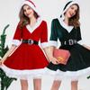 Miss Claus Dress Suit Women Christmas Fancy Party Dress Sexy Santa Outfits Hoodie Santa Claus Sweetie Cosplay Costumes
