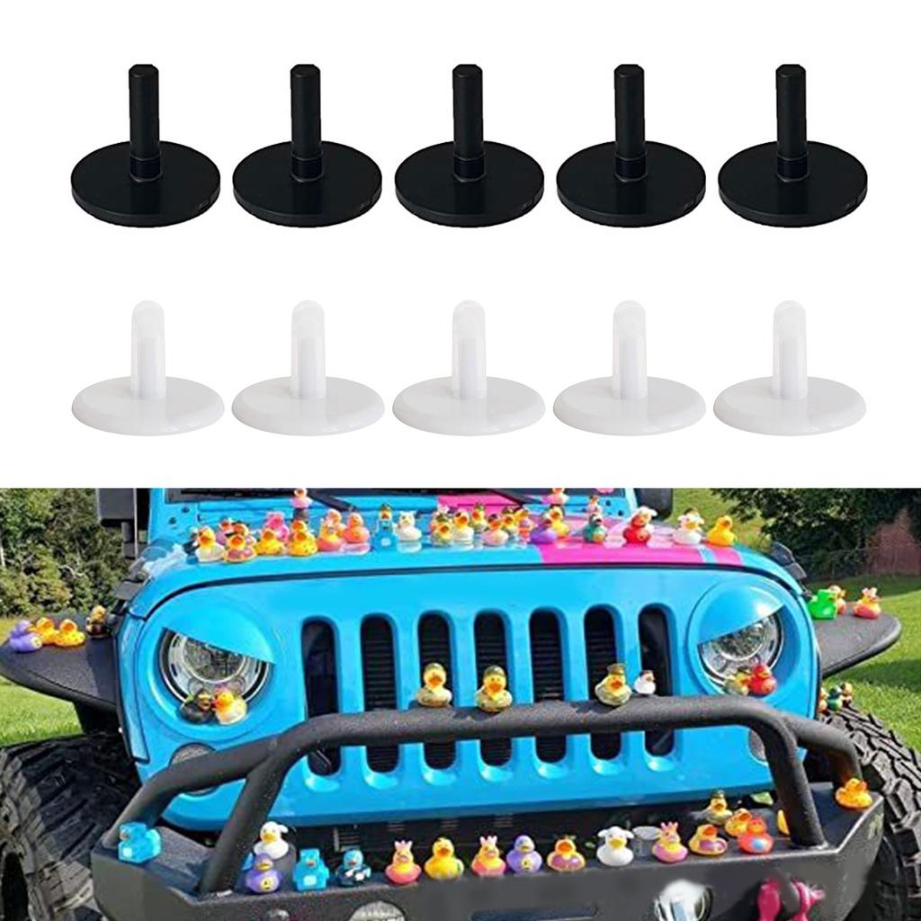 Auto Car Rubber Duck Dashboard Holder Duck Holders For Dash Fixed Display No Rubber Ducks Includes Double-Sided Stickers