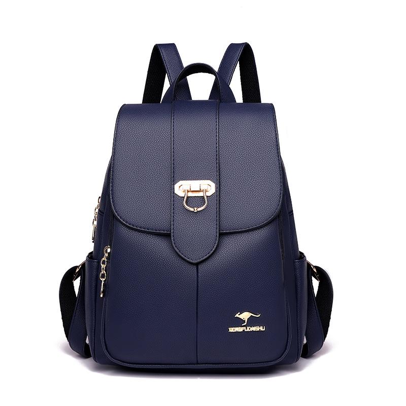 Backpack for Women New Large European and American Capacity Women's Backpack Atmospheric Trendy Student Schoolbag Simple Travel Bag