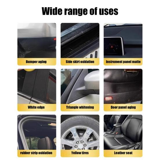 30 мл защитное покрытие пластиковых деталей автомобиля, кристаллическое покрытие, длительный эффект, глянцевый эффект вощения